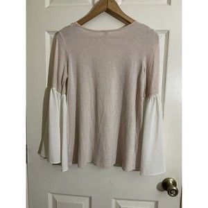 Adorable Pink & White Women’s XS Made In USA Blouse